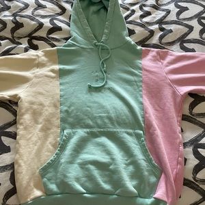 teddy fresh colorblock hoodie